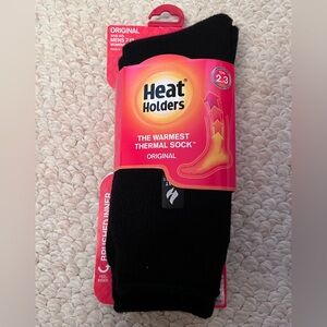 Heat Holders Men's or Women’s Black Thermal Casual Socks